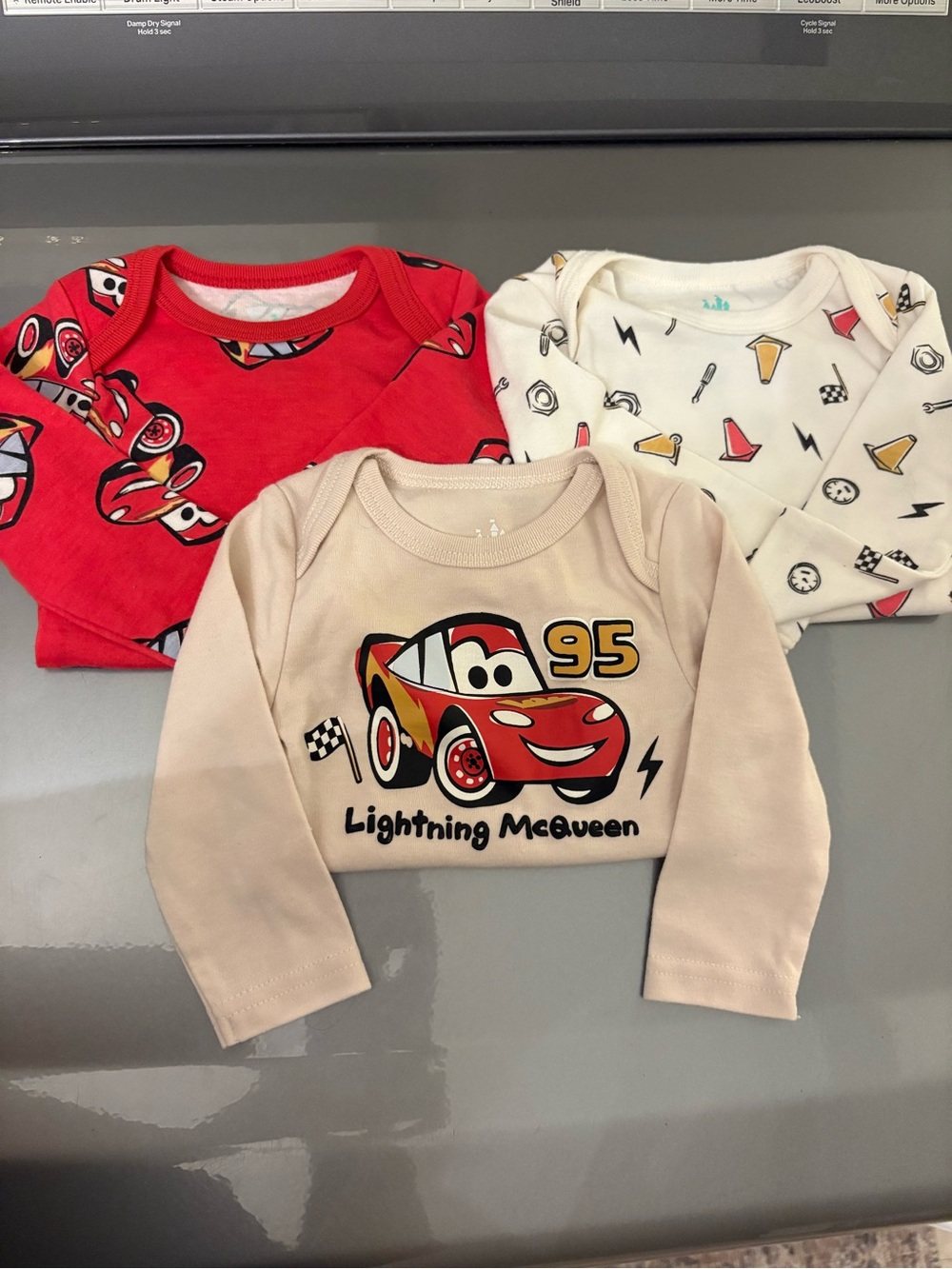 Disneys Lightning McQueen Long Sleeve Onesies